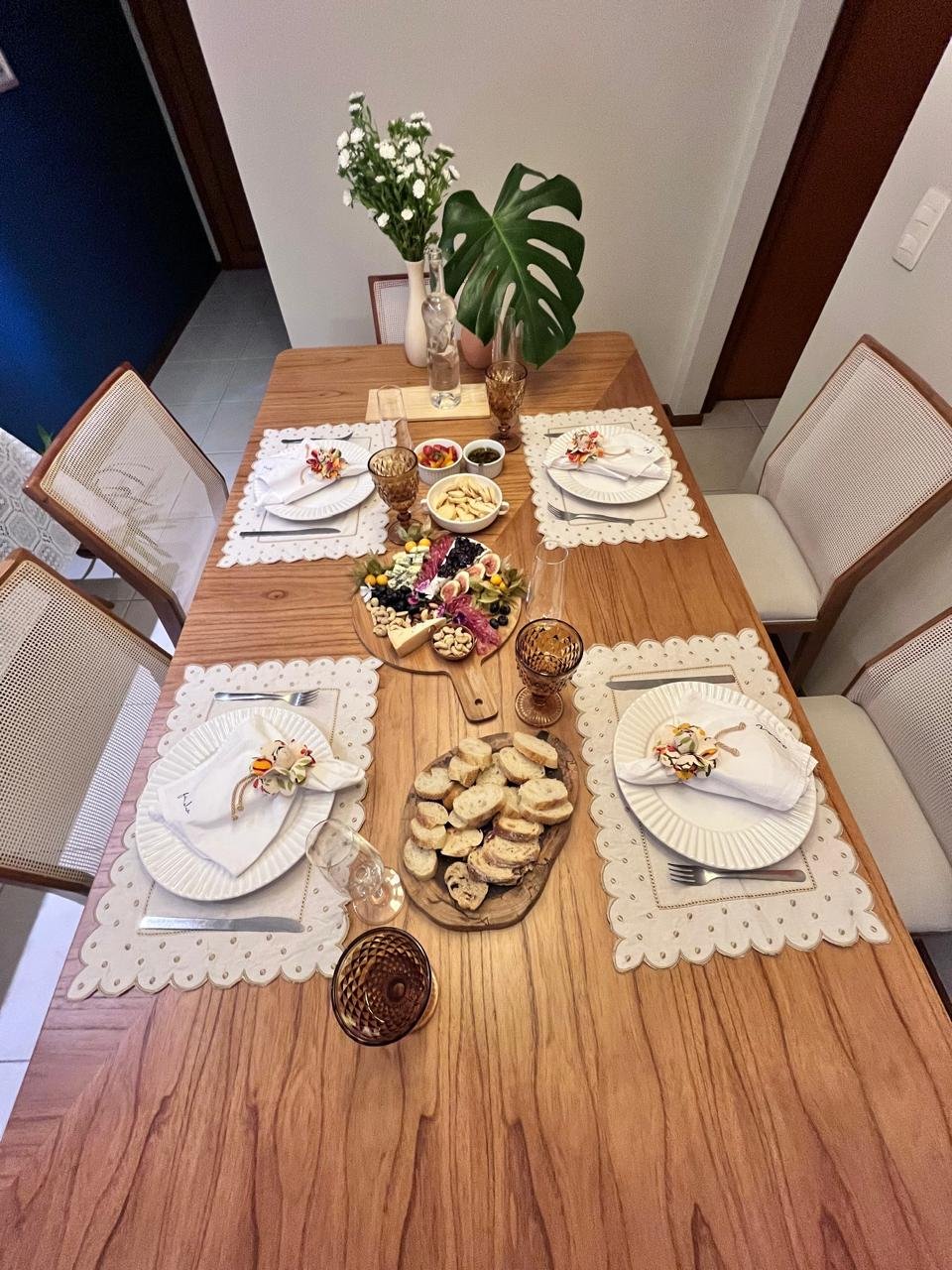 Centro de mesa simples e impactante